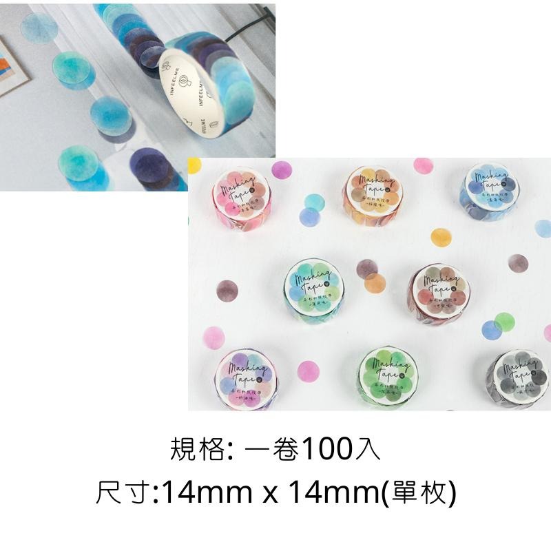 🔥【現貨】🦈infeel.me異形紙膠帶 紙膠帶 點點紙膠帶 異形紙膠帶 點點貼-細節圖2