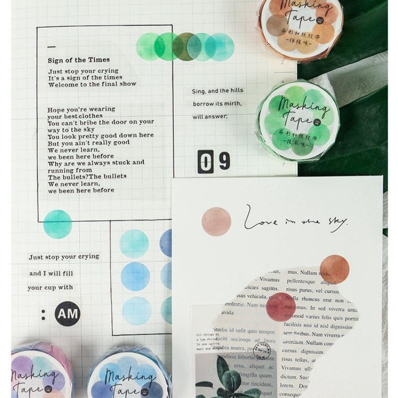 🔥【現貨】🦈infeel.me異形紙膠帶 紙膠帶 點點紙膠帶 異形紙膠帶 點點貼-細節圖5