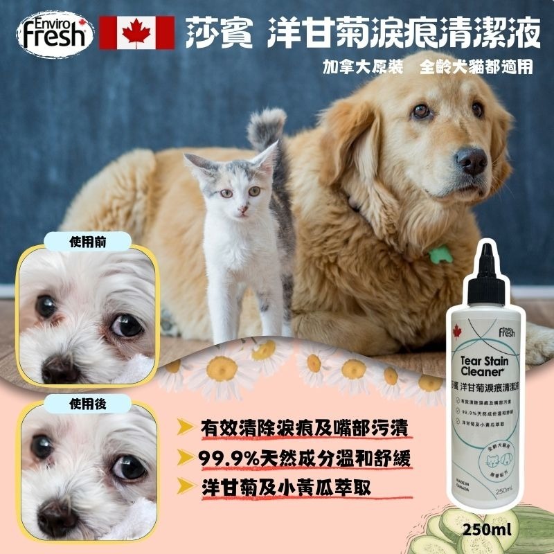 特價出清【幸運貓】莎賓 Fresh 加拿大 燕麥舒緩潔耳液 洋甘菊淚痕清潔液 皮膚保健噴霧 寵物除臭噴霧 貓咪除臭噴霧-細節圖8