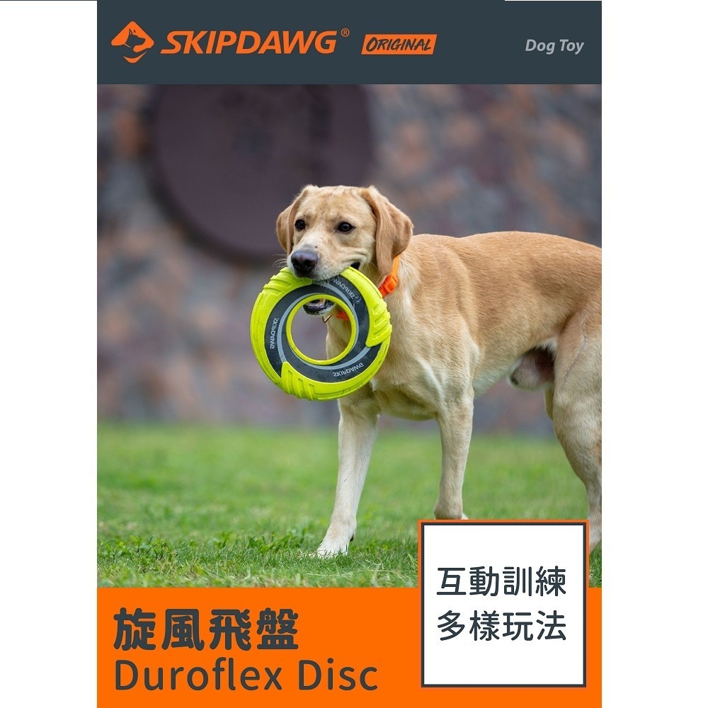 【幸運貓】Skipdawg 旋風飛盤｜TPR軟式飛盤 訓練飛盤 浮水飛盤 訓犬飛盤 互動式玩具-細節圖2