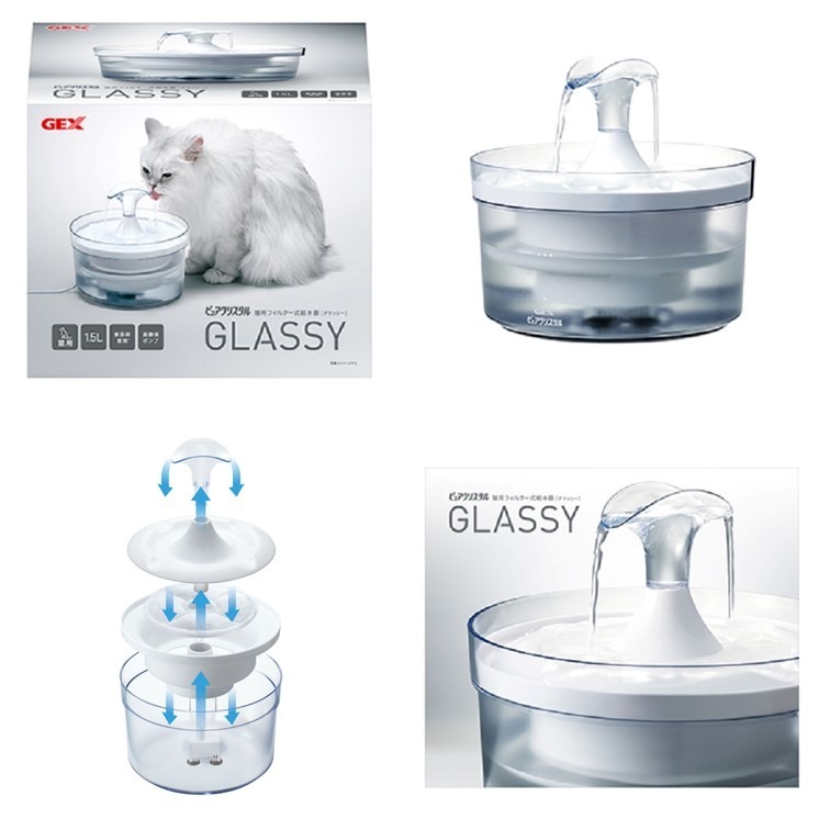 【幸運貓】GEX 愛貓 / 愛犬 透涼感淨水循環飲水器 1.5L-細節圖7