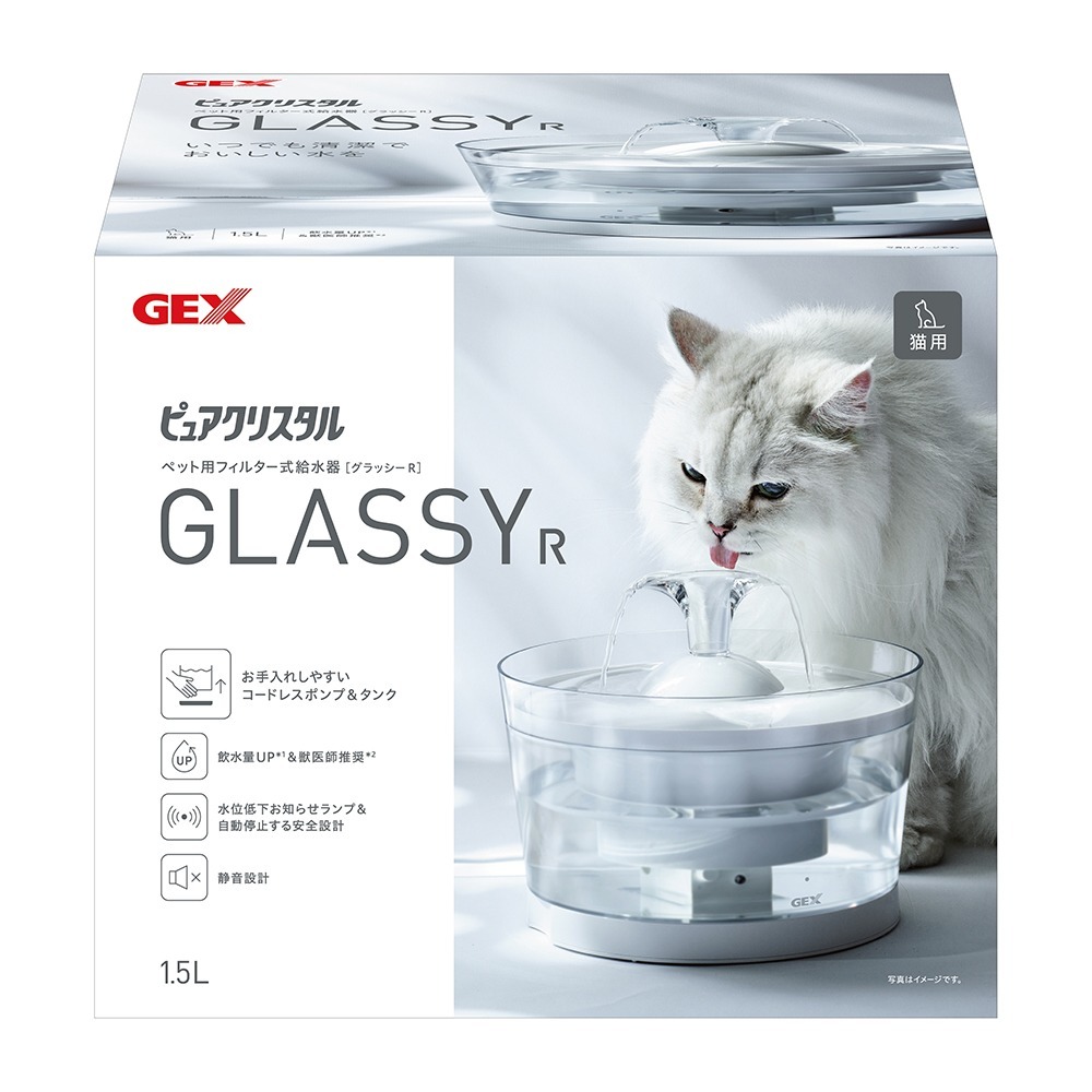 【幸運貓】GEX 愛貓 / 愛犬 透涼感淨水循環飲水器 1.5L-規格圖7