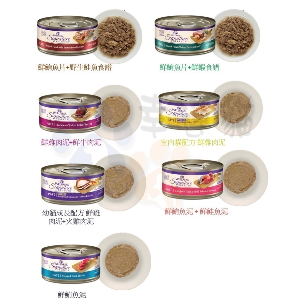 短效特價【幸運貓】Wellness 寵物健康 (單罐) SS名廚特選主食貓罐 雞肉/牛肉/鮭魚/魚片/雞肝/火雞-細節圖3