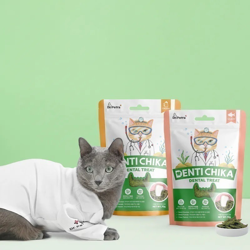 【幸運貓】沛特拉醫生 貓咪潔牙棒 貓咪潔牙餅 鮭魚口味 雞肉口味 鮪魚口味 貓咪零食 潔牙骨-細節圖4