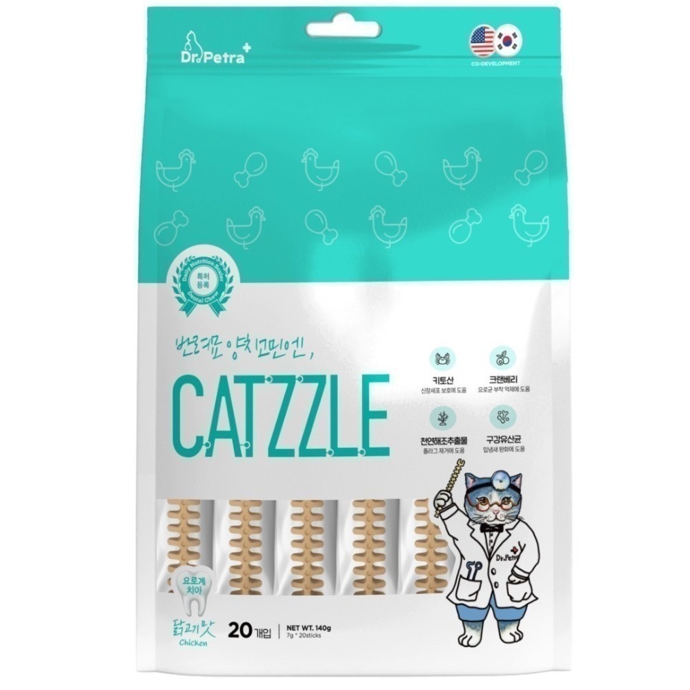 【幸運貓】沛特拉醫生 貓咪潔牙棒 貓咪潔牙餅 鮭魚口味 雞肉口味 鮪魚口味 貓咪零食 潔牙骨-規格圖6