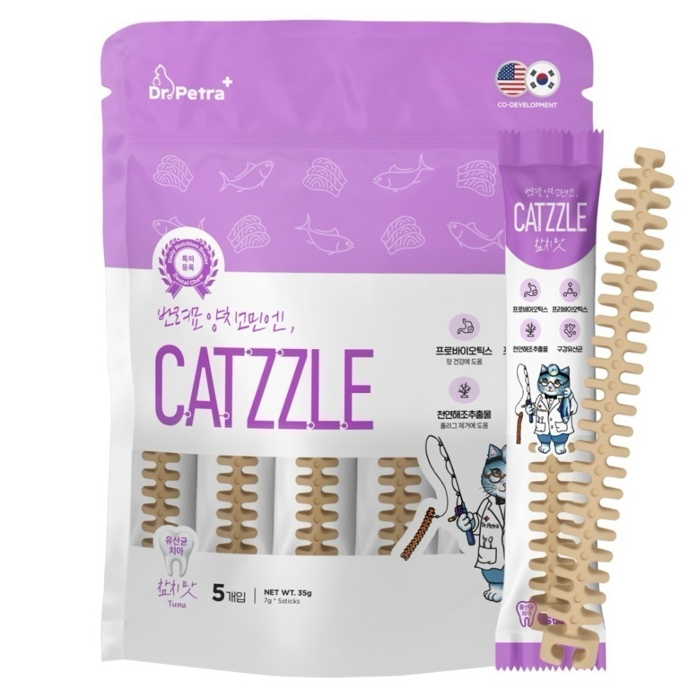 【幸運貓】沛特拉醫生 貓咪潔牙棒 貓咪潔牙餅 鮭魚口味 雞肉口味 鮪魚口味 貓咪零食 潔牙骨-規格圖6