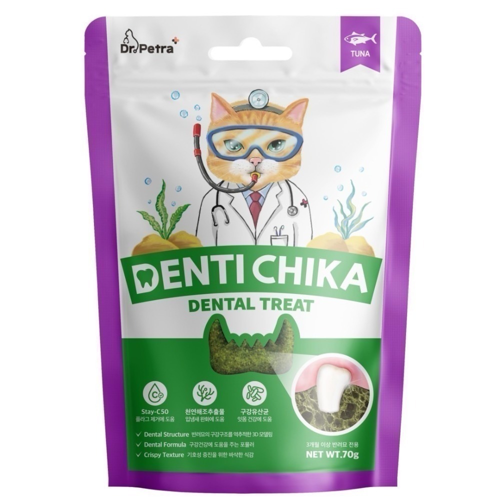 【幸運貓】沛特拉醫生 貓咪潔牙棒 貓咪潔牙餅 鮭魚口味 雞肉口味 鮪魚口味 貓咪零食 潔牙骨-規格圖6