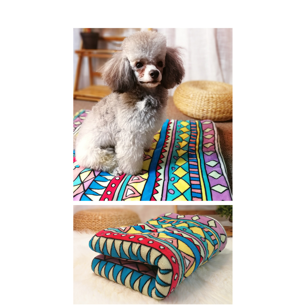 【幸運貓】 超柔舒適的 法蘭絨 + 羊羔絨  狗狗墊子 貓咪睡墊 寵物睡墊-細節圖5