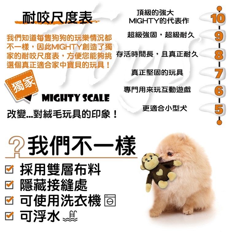 【幸運貓】MIGHTY 動物系列- 咖啡猴子 狸(小) 貓頭鷹(小) 獅子(小)  貓鼬(小) 寵物玩具 狗玩具-細節圖7