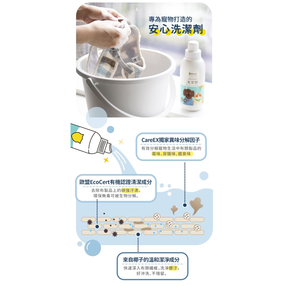 【幸運貓】 黃金盾寵物布類除臭洗潔劑 500ml 寵物清潔劑 除臭清潔劑-細節圖4