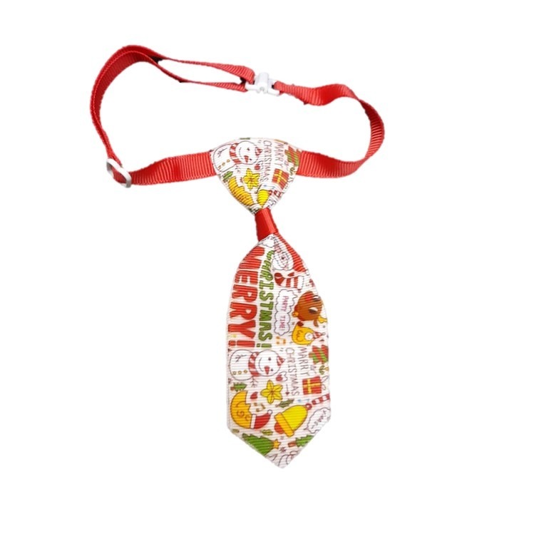 【幸運貓】 寵物聖誕領結 寵物聖誕領帶 寵物頸飾 貓頸飾 狗頸飾-規格圖5