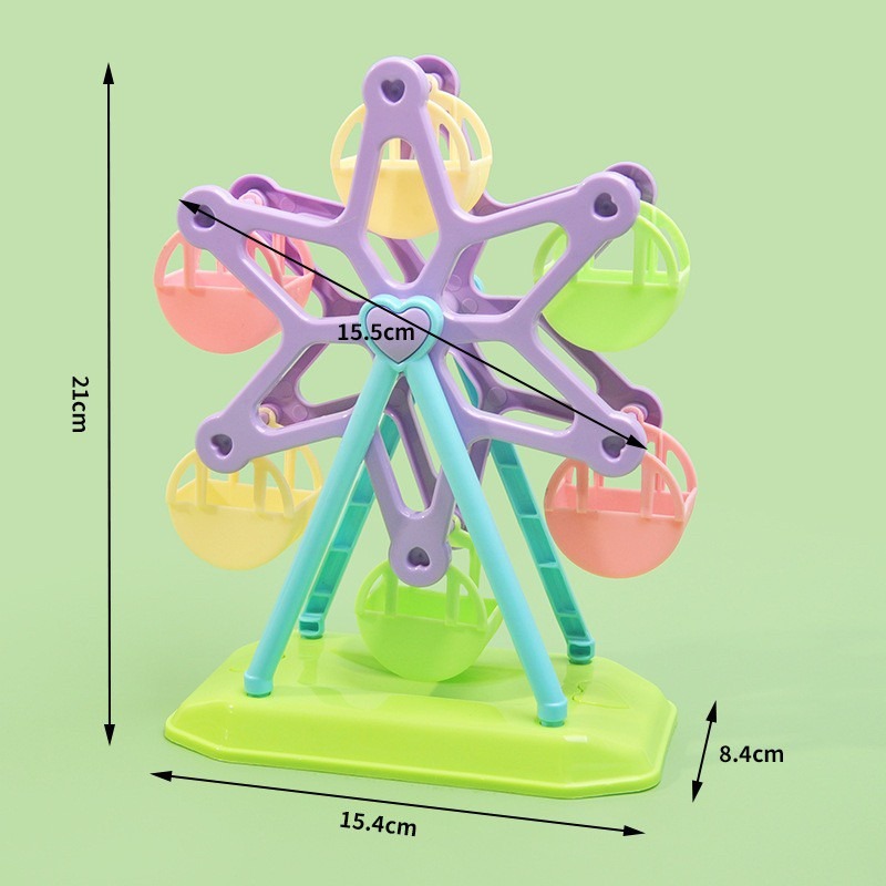 【幸運貓】 鸚鵡摩天輪零食盒 寵物玩具 鳥玩具-細節圖2