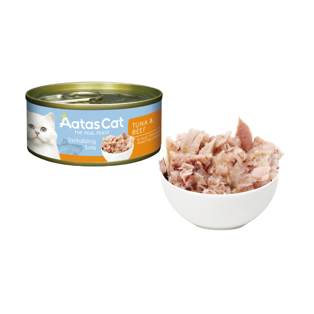【幸運貓】 Aatas 愛達思 貓罐 80g 副食罐 白肉鮪魚 嫩雞 牛肉 鮭魚 鯷魚 吻仔魚 蟹肉 鮮蝦 南瓜-規格圖6
