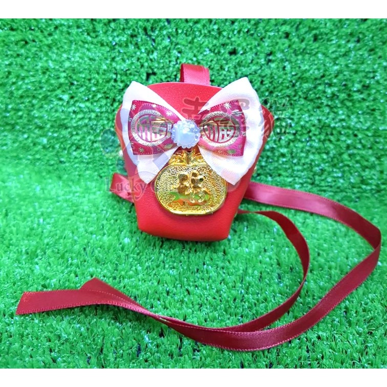 【幸運貓】2025 寵物紅包袋 (皮革) 手工製作 寵物福袋 超應景新年紅包袋 新年紅包-細節圖2