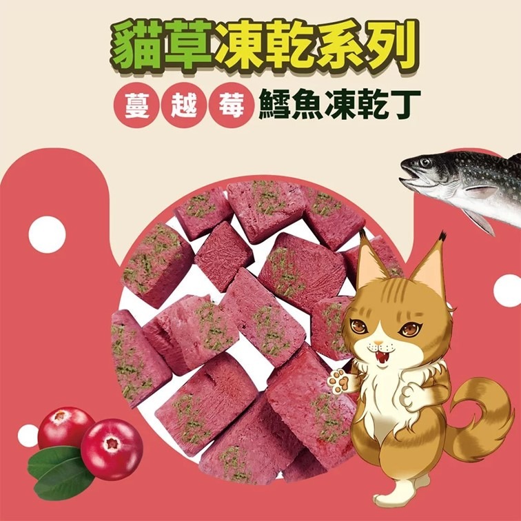 【幸運貓】 驕傲貓  貓草凍乾丁袋裝25g (貓零食 貓點心 原肉零食 貓草 肉乾 凍乾)-細節圖3