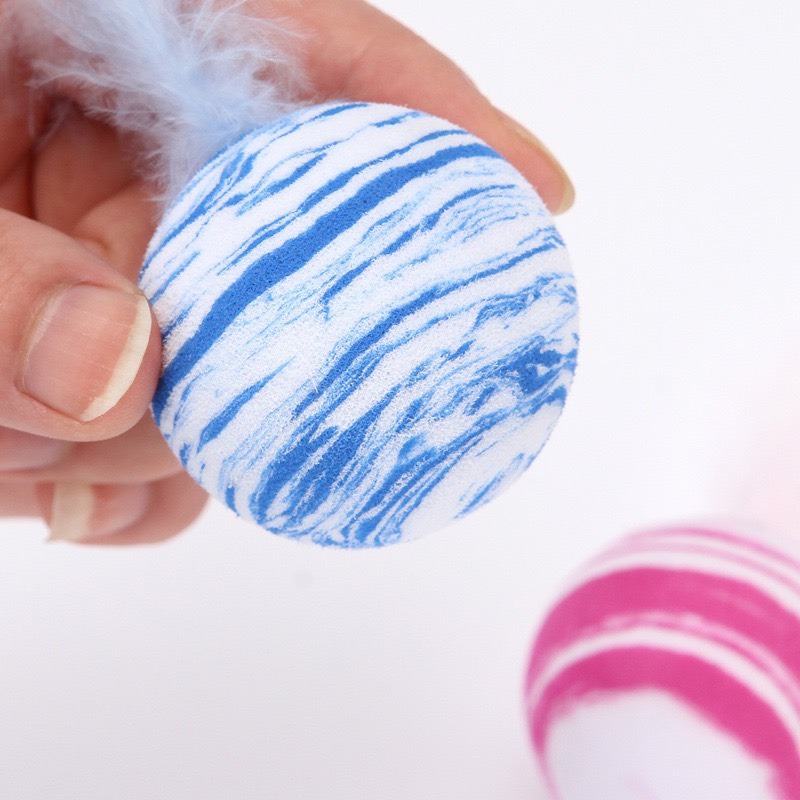 【幸運貓】 星空羽毛球 貓玩具 羽毛球玩具 寵物玩具-細節圖4