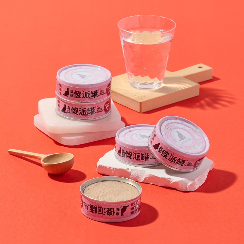 【幸運貓】臭貓動物園 (整箱) 傻派主食罐-幼貓/全齡貓(臭貓罐/傻派罐/臭貓主食罐)-規格圖9