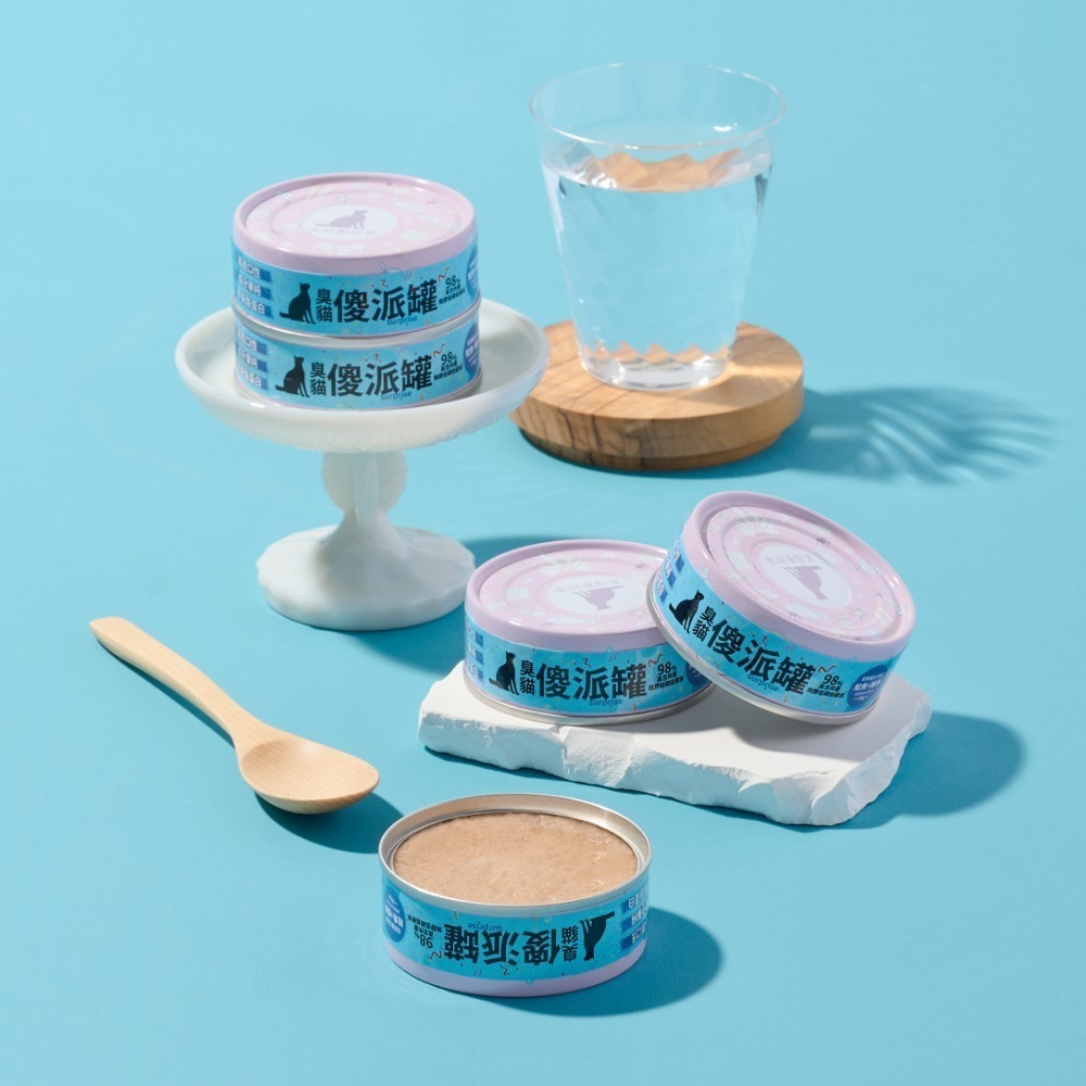 【幸運貓】臭貓動物園 (整箱) 傻派主食罐-幼貓/全齡貓(臭貓罐/傻派罐/臭貓主食罐)-規格圖10