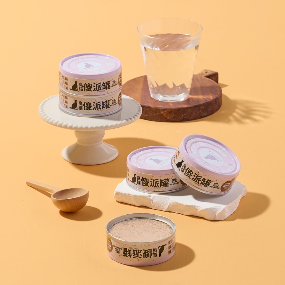 【幸運貓】臭貓動物園 (整箱) 傻派主食罐-幼貓/全齡貓(臭貓罐/傻派罐/臭貓主食罐)-規格圖9