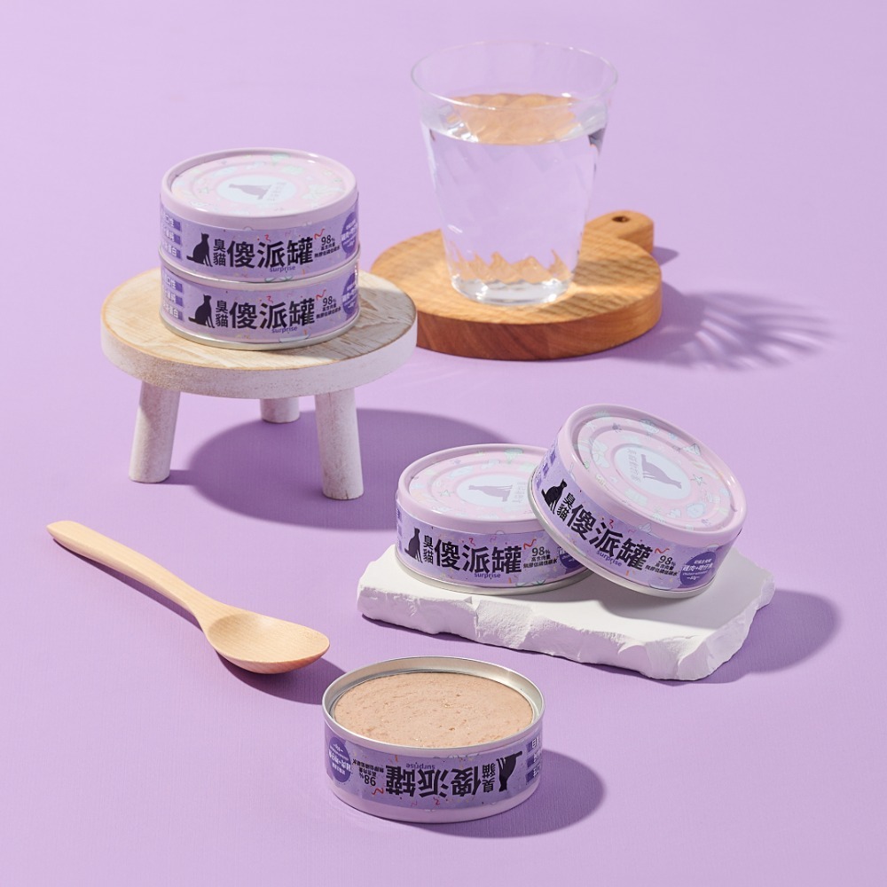 【幸運貓】臭貓動物園 (整箱) 傻派主食罐-幼貓/全齡貓(臭貓罐/傻派罐/臭貓主食罐)-規格圖9