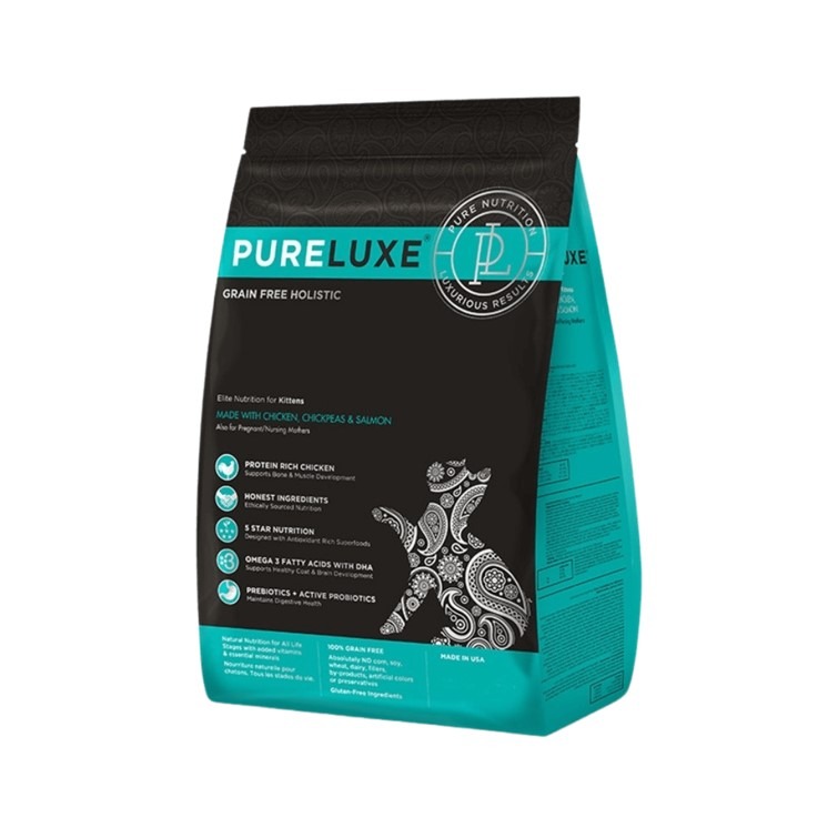 【幸運貓】 純華 PURELUXE  無穀貓飼料 鮮雞 成貓 火雞 室內貓 高齡 長毛貓 扁臉貓-規格圖4