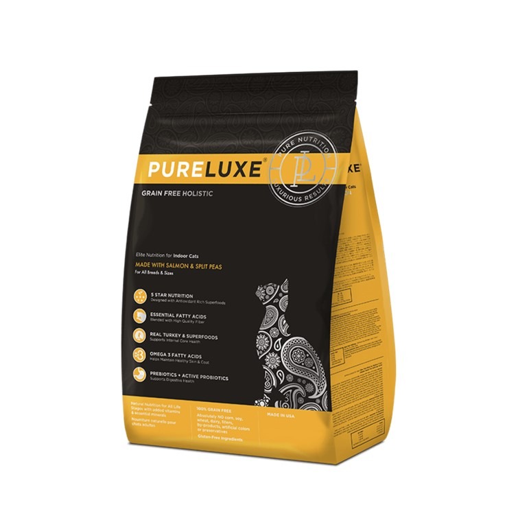 【幸運貓】 純華 PURELUXE  無穀貓飼料 鮮雞 成貓 火雞 室內貓 高齡 長毛貓 扁臉貓-規格圖4