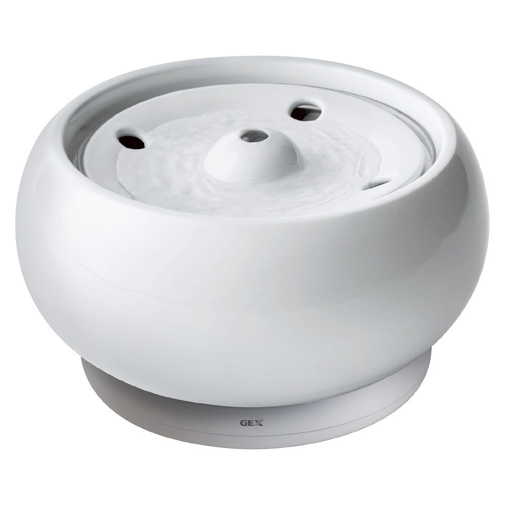 【幸運貓】 GEX 全陶瓷時尚 抗菌飲水器 (犬貓適用) 寵物飲水器 貓飲水器 狗飲水器-規格圖4