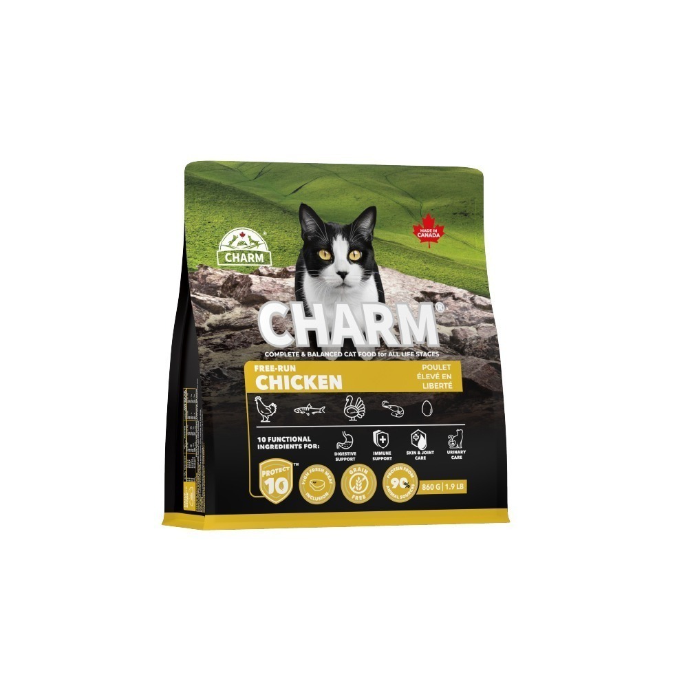 贈好禮【幸運貓】 CHARM 野性魅力 超能精華無穀貓飼料 860g 1.5kg 4.5kg 無穀貓糧 成貓 貓飼料-規格圖10