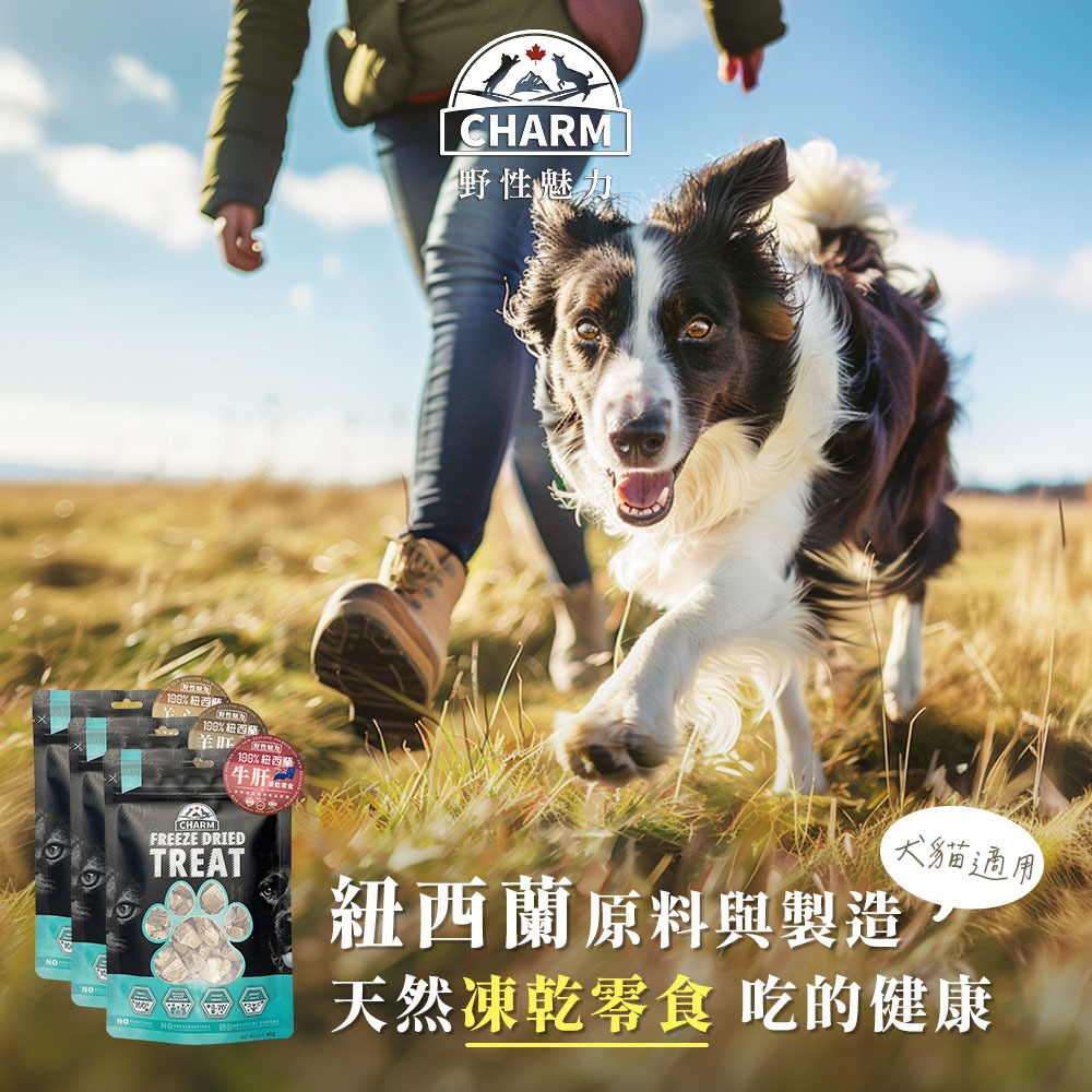 【幸運貓】CHARM 野性魅力 100%原肉凍乾 (犬貓凍乾) 野性魅力凍乾 土雞塊 鱉蛋 龍蝦 鮪魚 鮪魚條 狗凍乾-細節圖6