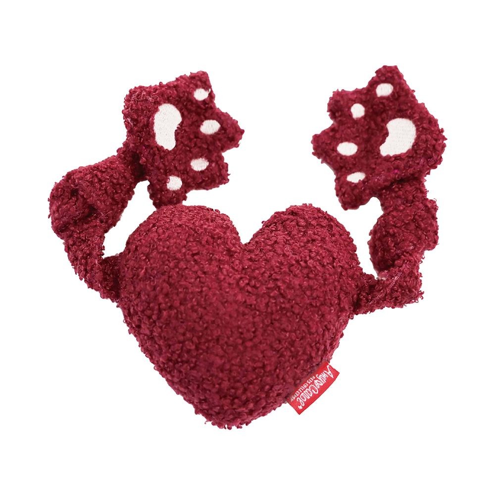 【幸運貓】Amy Carol 聖誕擁抱愛心 聖誕地精小矮人 (紅/綠) 寵物玩具 狗玩具-細節圖3