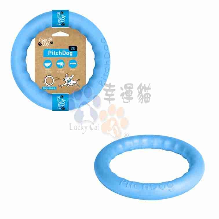 【幸運貓】 COLLAR扣樂 寵物遊戲環 粉紅/水藍/亮橘/草綠 寵物玩具 飛盤-規格圖5
