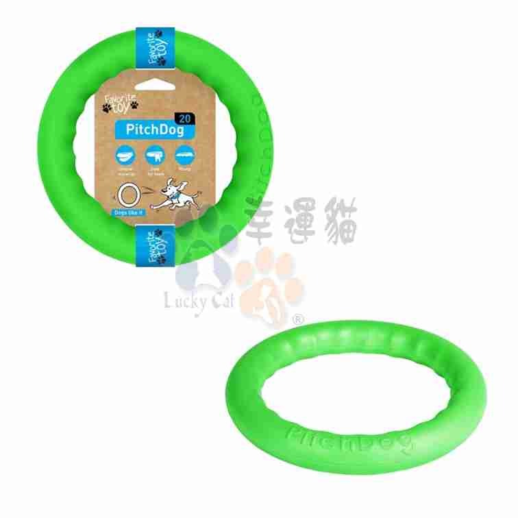 【幸運貓】 COLLAR扣樂 寵物遊戲環 粉紅/水藍/亮橘/草綠 寵物玩具 飛盤-規格圖5