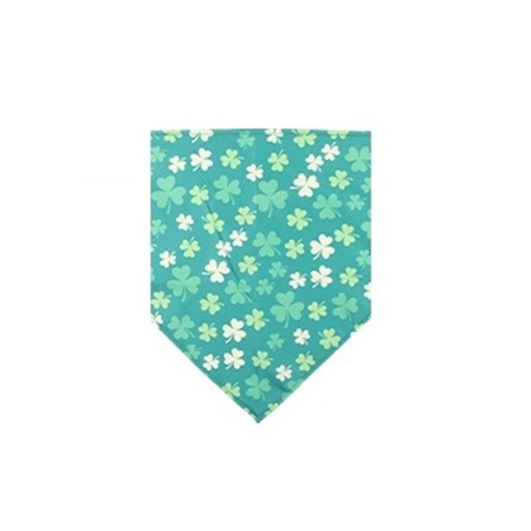 【幸運貓】寵物美容巾 三角巾 幸運草系列 口水巾-規格圖5