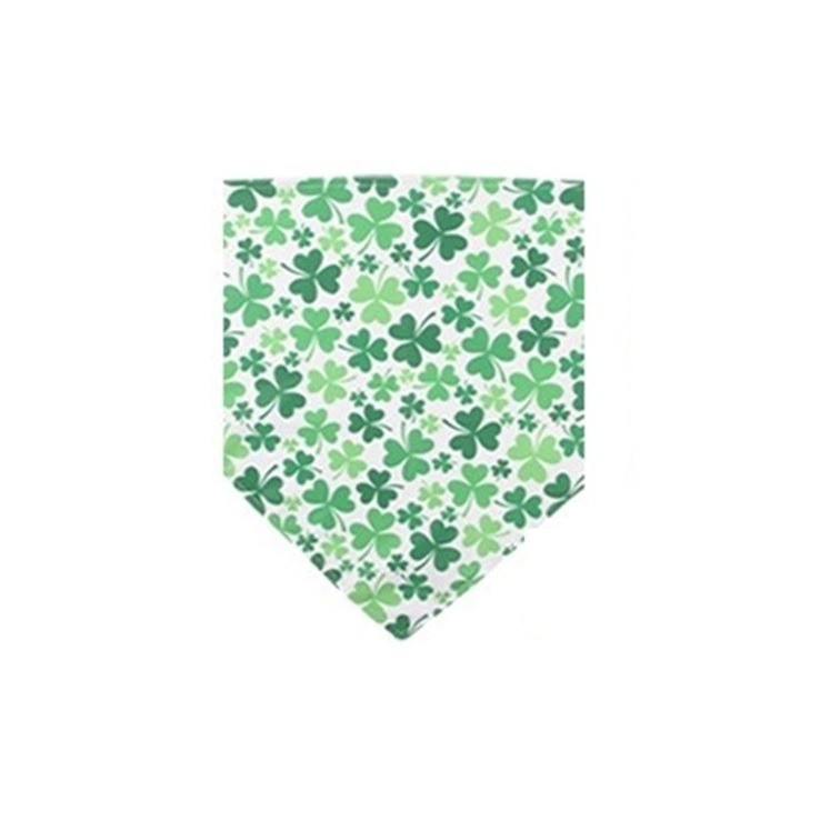 【幸運貓】寵物美容巾 三角巾 幸運草系列 口水巾-規格圖5