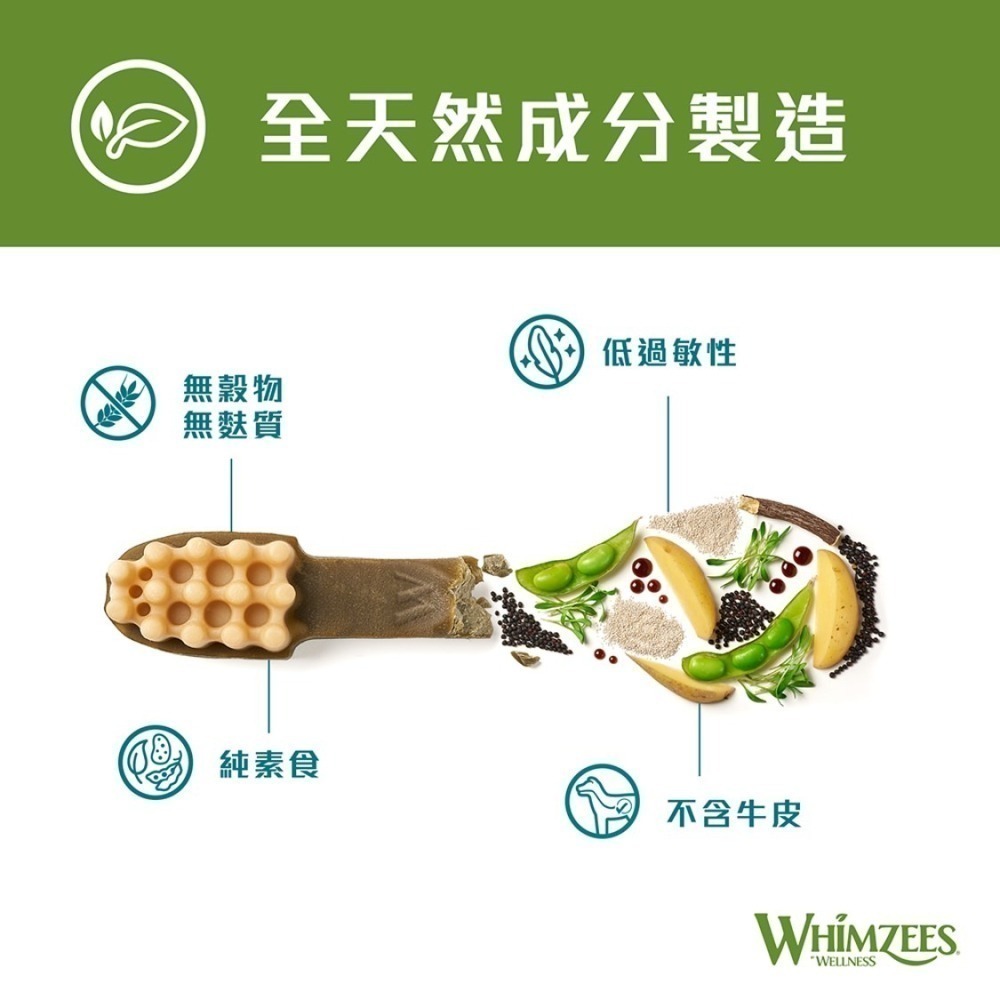【幸運貓】Whimzees唯潔 潔牙骨 超值盒( XS / S / M / L ) 狗狗潔牙骨 犬潔牙骨-細節圖4