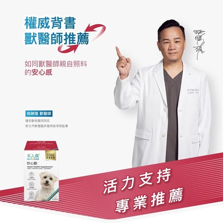 【幸運貓】木入森 犬寶珍心動 (60顆)｜狗狗心臟保健食品｜Q10 牛磺酸｜老狗照護 狗狗心臟保健-細節圖4