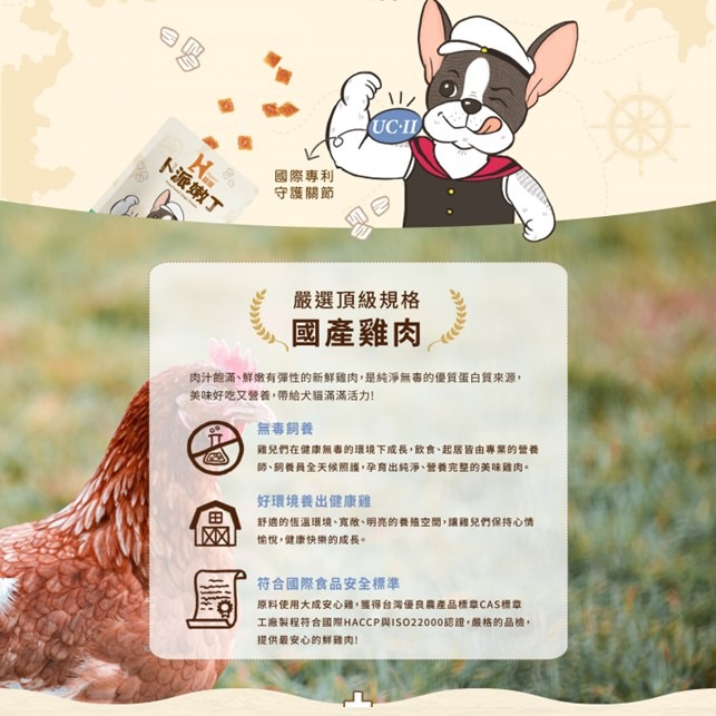 【幸運貓】 Hyperr超躍 卜派嫩丁 狗狗腸保健康機能零食 皮毛養護機能零食 關節保健機能零食-細節圖4