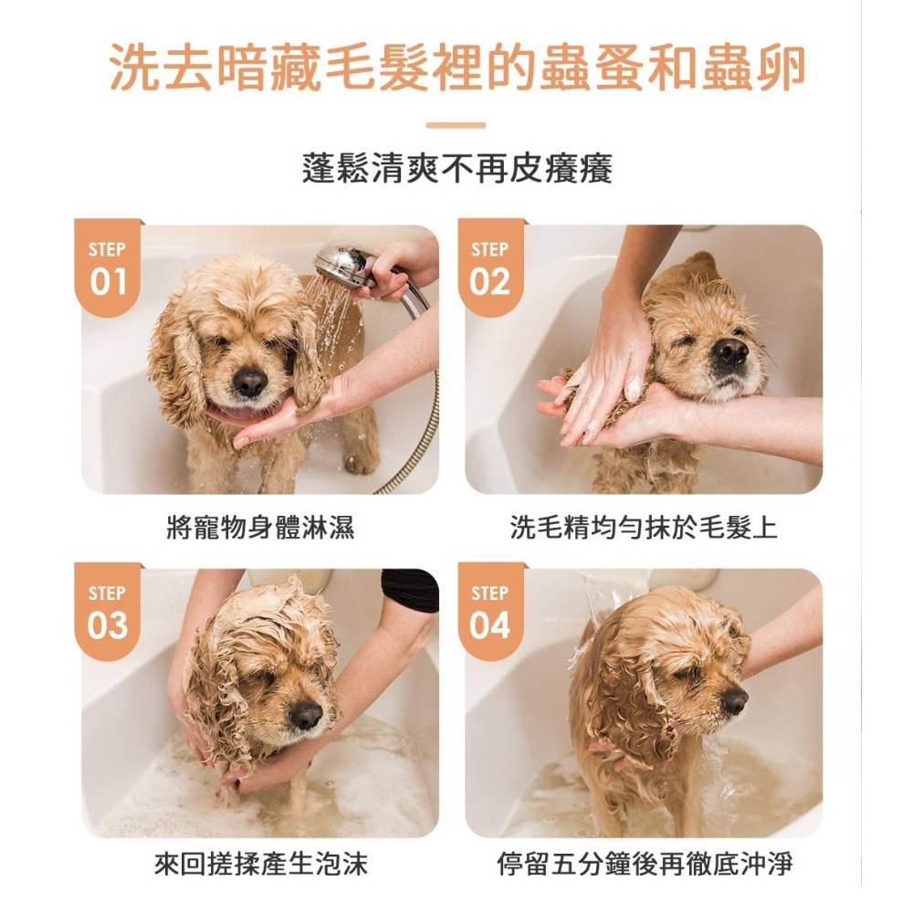 【7-ELEVEN 門市團購】 黃金盾 蚤蚤防護噴霧(250ml) + 蚤蚤防護洗毛精(500ml) 組合-細節圖5