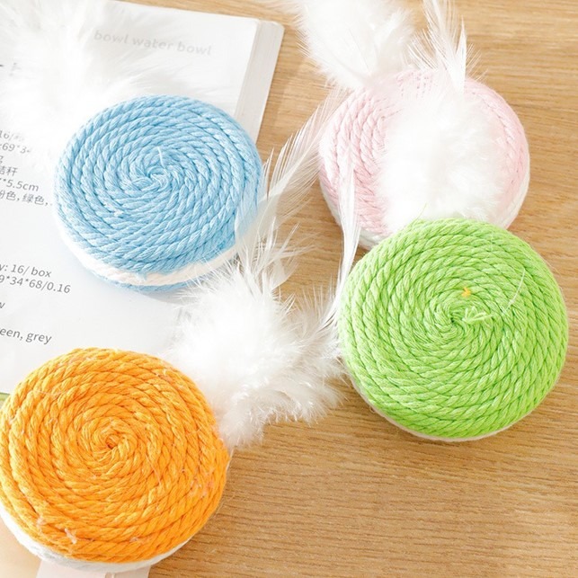 【幸運貓】 馬卡龍棉繩貓玩具  貓咪玩具 寵物玩具-細節圖5