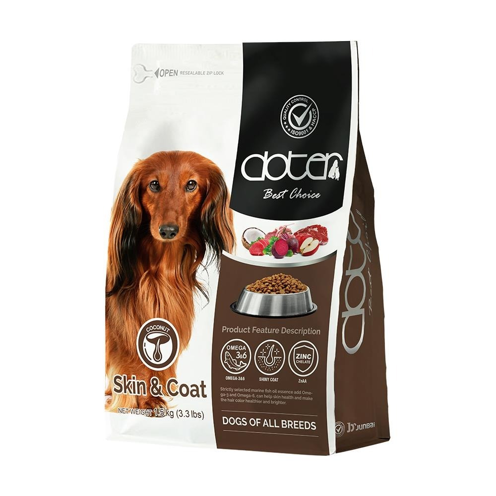 贈零嘴【幸運貓】 doter 寵愛物語 1.5KG 口腔犬 深色犬 淺色犬 活動犬 低敏犬 熟齡犬 狗飼料 犬飼料-規格圖7