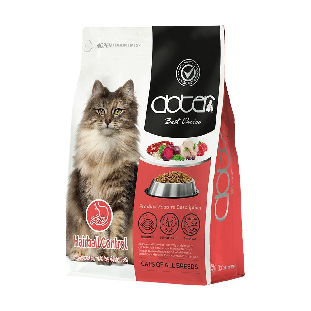 贈玩具【幸運貓】 doter 寵愛物語 1.5KG 口腔保健 化毛保健 體態管理 毛髮亮麗 貓飼料 貓咪飼料-規格圖8