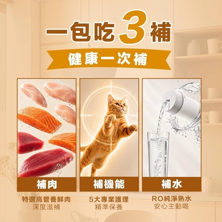 限時買2送1【幸運貓】 ParkCat 無敵貓糧 無敵補主食餐包 肉泥 鮪魚 雞肉 鮭魚 鮪魚 貓樂園-細節圖4