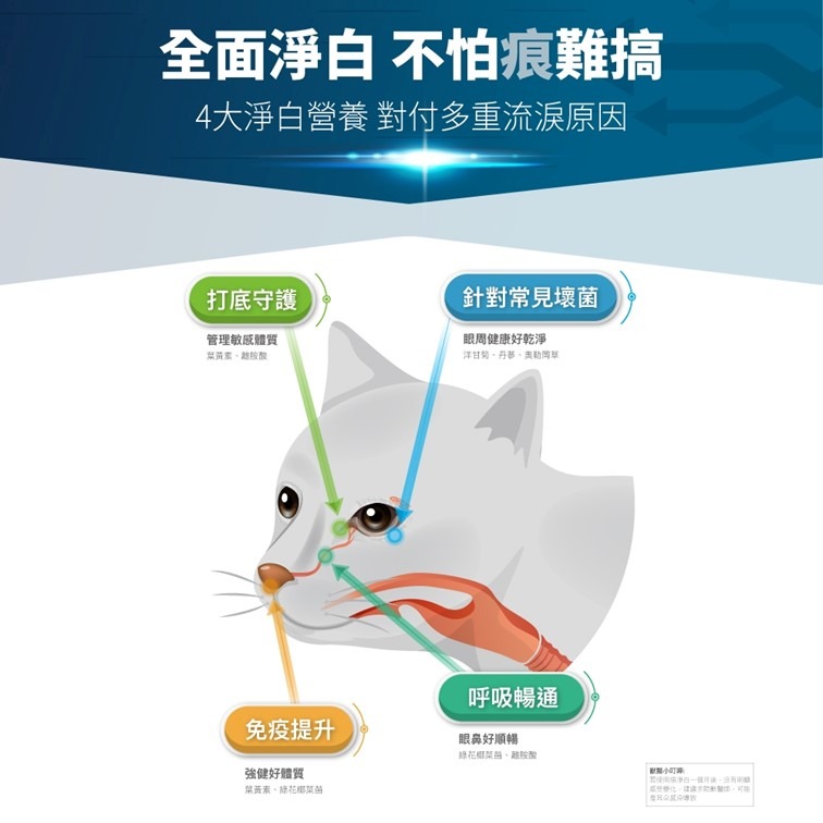 【幸運貓】 木入森 貓咪痕淨白 (30顆)｜貓咪眼睛保健食品｜金盞花 離胺酸｜針對貓流眼淚 貓淚痕-細節圖4