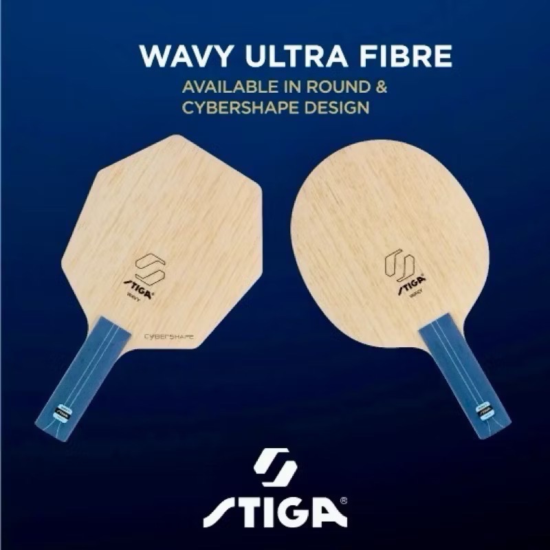 《小楊哥卓球小鋪》Stiga WAVY 強力碳素 CYBERSHAPE 賽博六角【含稅開發票】-細節圖2