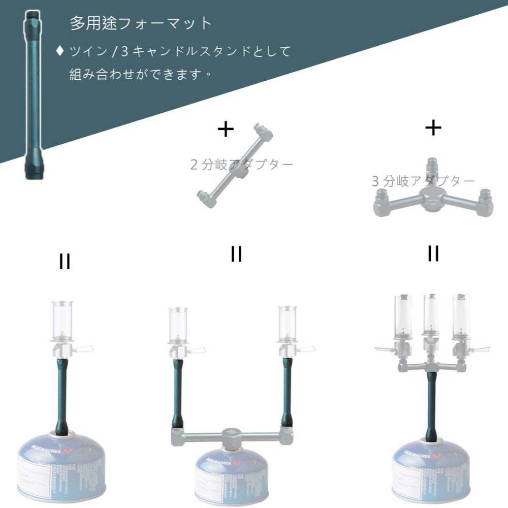 「自己有用才推薦」高山瓦斯罐 扁氣罐 延長管 二通管 三通管 露營燈 盧美爾 SNOW PEAK 瓦斯燭燈-細節圖3