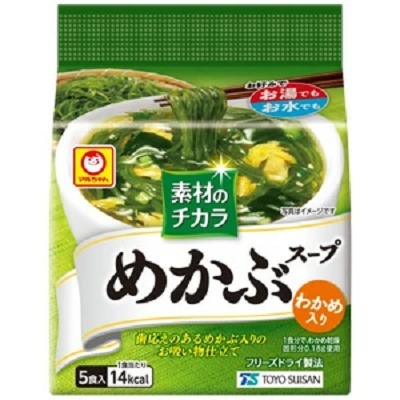 現貨 日本東洋水產 FD凍乾蛋花湯 (5入) | 登山輕量化 露營湯品 即食沖泡湯 舞菇/野菜/海帶 防災食品 宵夜-規格圖2