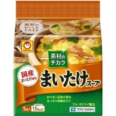 現貨 日本東洋水產 FD凍乾蛋花湯 (5入) | 登山輕量化 露營湯品 即食沖泡湯 舞菇/野菜/海帶 防災食品 宵夜-規格圖2