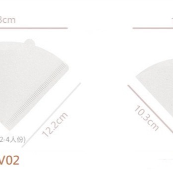 【全規格現貨】咖啡濾紙：V01/V02 錐形、102 扇形、155 蛋糕濾紙｜虹吸壺過濾器、48mm 冰滴濾紙。手沖咖啡-細節圖3