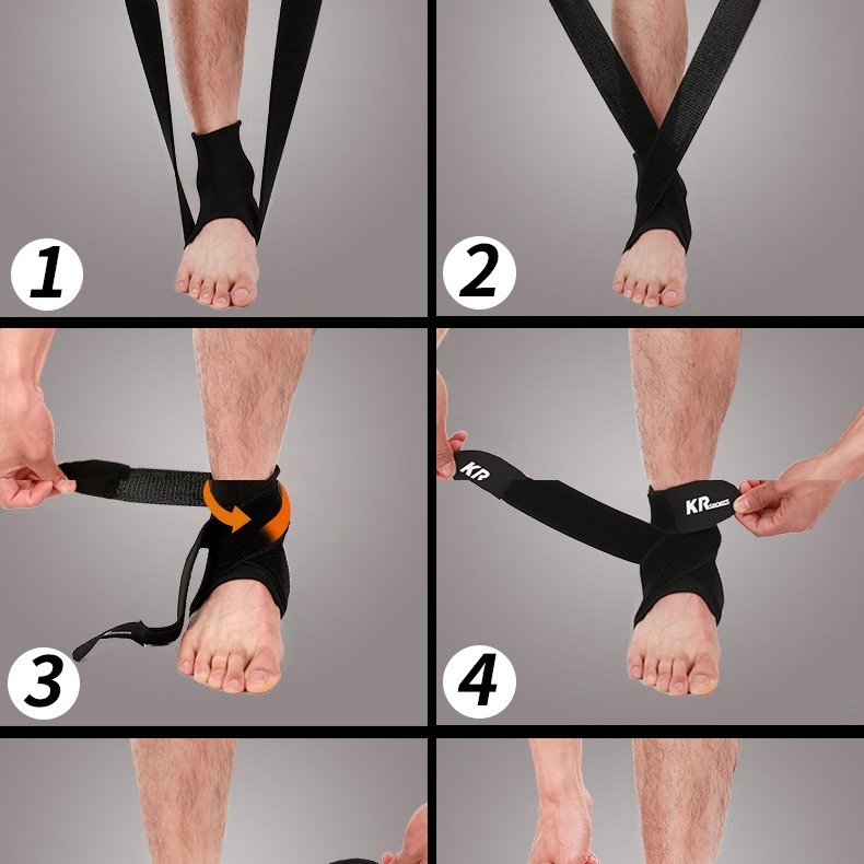 「自己有用才推薦」纏繞式護踝 運動 護踝 高彈性布料 魔鬼氈 護具 扭傷防護 固定腳踝 加壓 透氣 雨鞋 彈性繃帶-細節圖6