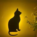 「自己有用才推薦」可愛貓咪造型 壁燈 剪影燈 CAT WALL LIGHT 造型燈 裝飾 小夜燈 聲控燈 可USB供電-規格圖5